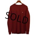 【ビンテージ】【PORO RALPH LAUREN】【ラルフローレン】ロンT【サーマルロンT】エンジ色【サイズL】 