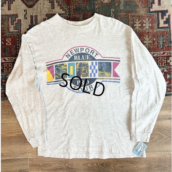 画像1: 80's~【ビンテージ】【NEWPORT】【サイクリングツアー】【グレー】【ロンT】【サイズL程度】 