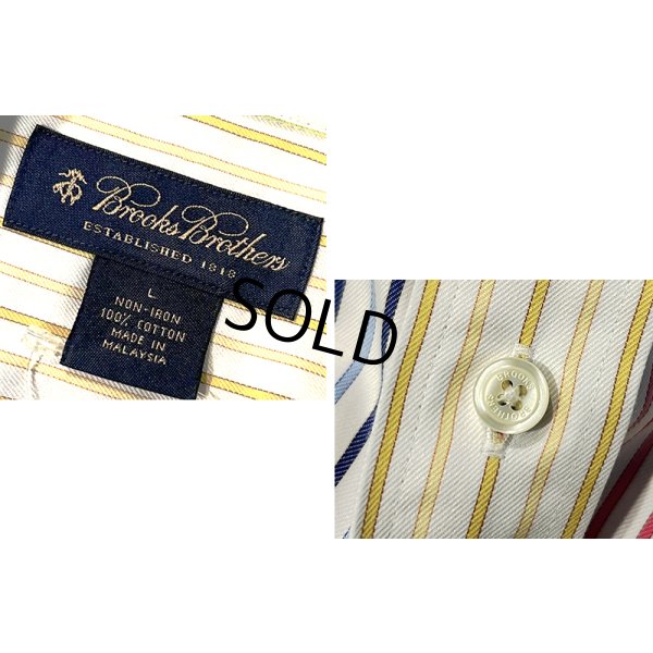 画像2: 【ビンテージ】【ブルックスブラザーズ】Brooks Brothers【クレイジーパターン】【ストライプ】【BDシャツ】【L】 