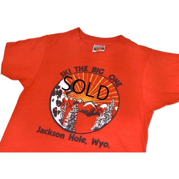 画像3: 80's【USA製】【ビンテージ】ヘインズ【hanes】SKI THE BIG ONE【赤】スキープリント【ジャクソンホール】【Ｔシャツ】【サイズS】 