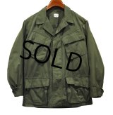 60's【ビンテージ】U.S.ARMY 【米軍実物】リップストップ【ジャングルファティーグジャケット】【ファティーグシャツ】【S-SHORT】 