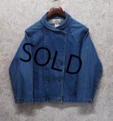 【ビンテージ】【PALMETTO'S】【ダブルブレスト】【デニムジャケット】【サイズＭ】【レディース古着】 