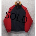 90's【USA製】【ビンテージ】【HILTON】【紺×赤×黄】【中綿入り】【ブルゾン】Ｍ 