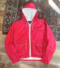 【70’s~】【ビンテージ】【SEARS】【シアーズ】【赤ｘ白裏地】【ナイロンパーカー】【サイズＬ】 
