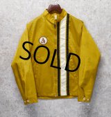 70's~　ビンテージ【スポーツウェア】 【SPORTWEAR】【マスタード×黒×白】【ナイロンブルゾン】【サイズＭ】 