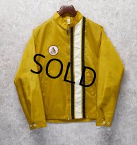 70's~　ビンテージ【スポーツウェア】 【SPORTWEAR】【マスタード×黒×白】【ナイロンブルゾン】【サイズＭ】 