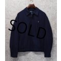 【ラルフローレン】【POLO RALPH LAUREN】【紺ｘ襟裏ベージュ】【ブルゾン】スウィングトップ【サイズＬ】 