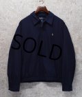 【ラルフローレン】【POLO RALPH LAUREN】【紺ｘ襟裏ベージュ】【ブルゾン】スウィングトップ【サイズＬ】 