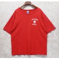 90's【ビンテージ】Champion【チャンピオン】【PORT RICHMOND BASEBALL】赤【Ｔシャツ】【サイズＸＬ】 