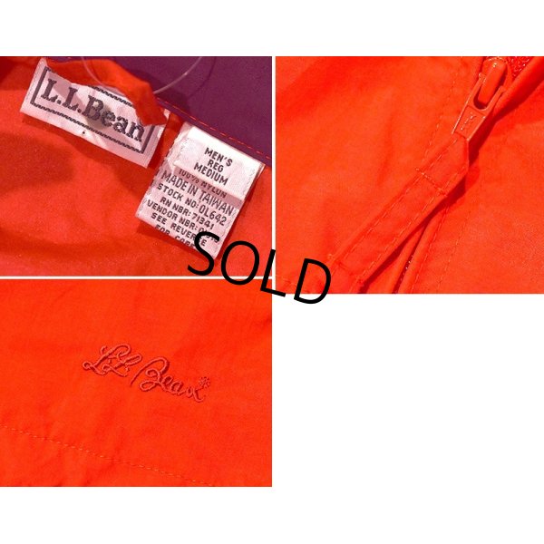 画像2: ビンテージ【L.L.Bean】【ＬＬビーン】赤【ナイロンジップアップブルゾン】【サイズL】 