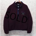 90's【USA製】【ビンテージ】【RAMSEY OUTDOOR】ラムジーアウトドア【ポーラテック】【エンジｘ紺】【ハーフジップフリース】【サイズL】 