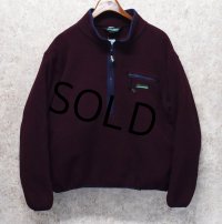 90's【USA製】【ビンテージ】【RAMSEY OUTDOOR】ラムジーアウトドア【ポーラテック】【エンジｘ紺】【ハーフジップフリース】【サイズL】 