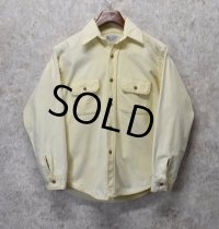 80's 【USA製】【ビンテージ】 【SPORTKING】【クリーム色】シャモアシャツ 