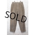 ~90's【USA製】【ビンテージ】【L.L.Bean】【エルエルビーン】【コーデュロイパンツ】イージーパンツ【ブラウン】【W33程度】 