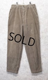~90's【USA製】【ビンテージ】【L.L.Bean】【エルエルビーン】【コーデュロイパンツ】イージーパンツ【ブラウン】【W33程度】 