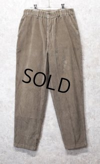 ~90's【USA製】【ビンテージ】【L.L.Bean】【エルエルビーン】【コーデュロイパンツ】イージーパンツ【ブラウン】【W33程度】 