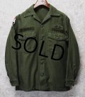 【60's】【U.S.ARMY】【米軍実物】【ビンテージ】【OG107】【ユーティリティシャツ】【S程度】 