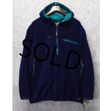 90's 【L.L.Bean】ビンテージ【ＬＬビーン】ポーラテック【WIND BLOCK SERIES】紺ｘエメラルドグリーン【ハーフジップフリースパーカー】アノラック 