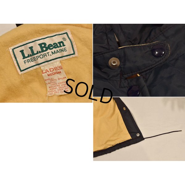 画像2: 80's【L.L.Bean】LLビーン【紺】【コーチジャケット】【ジャケット】レディース古着【レディースM】 