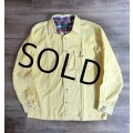ほぼ未使用!! ビンテージ【Northeast Traders】【黄色】【コーデュロイシャツ】ボックスシャツ【サイズ16 1/2】 