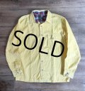 ほぼ未使用!! ビンテージ【Northeast Traders】【黄色】【コーデュロイシャツ】ボックスシャツ【サイズ16 1/2】 