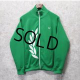 【フレッドペリー】Fred Perry【黄緑×白ロゴ】ジャージ【トラックジャケット】【トラックジャージ】【サイズM】 