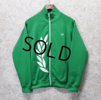 【フレッドペリー】Fred Perry【黄緑×白ロゴ】ジャージ【トラックジャケット】【トラックジャージ】【サイズM】 