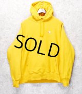 【チャンピオン】【Champion】【マスタードイエロー】【無地】【リバースウィーブパーカー】【サイズＬ】 