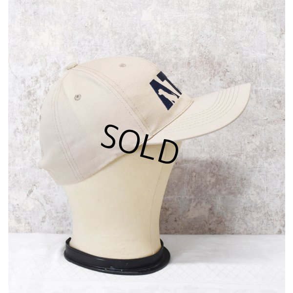 画像4: 【デッドストック】【ATF】【ベージュ×紺刺繍ロゴ】【コットンBBキャップ】  