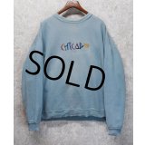 90's【ビンテージ】【USA製】SOPE CREEK 水色　CHICAGO シカゴ【スウェット】ＸＬ　 