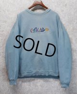 90's【ビンテージ】【USA製】SOPE CREEK 水色　CHICAGO シカゴ【スウェット】ＸＬ　 