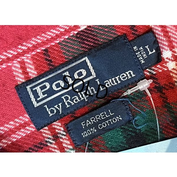 画像2:  【Ralph lauren】【ラルフローレン】【FARREL】【赤ｘピンクｘ緑】【チェック柄】【ネルシャツ】 【サイズＬ】  
