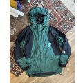 【ビンテージ】【The north face】【ザ ノースフェイス】ゴアテックス 黒ｘ緑【マウンテンライトジャケット】【サイズＸＬ】 
