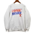 90's【USA製】【ビンテージ】【フルーツオブザルーム】【COMIC RELIFE】コミックリリーフ【スウェット】【サイズXL】 