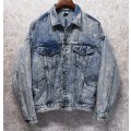 USA製【ビンテージ】【GEORGES MARCIANO for GUESS】【ゲス】ケミカルウォッシュ【デニムジャケット】Ｇジャン【サイズS】 