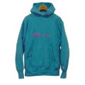 【90's】【USA製】ビンテージ【Chamoion】【チャンピオン】【リバースウィーブ】【エメラルドグリーン】【ロゴパーカー】【サイズXL】 
