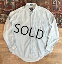 オールド 【CHAPS】チャップス【ラルフローレン】【POLO ralph lauren】胸刺繍入り【シャンブレーシャツ】【サイズM】 