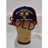【USA製】【ビンテージ】【Davis Ulmer Sprinkler】【メッシュキャップ】赤×紺【キャップ】 