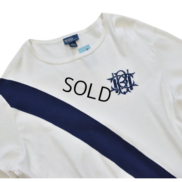 画像2: 【ラルフローレン】【POLO ralph lauren】【白×紺ライン】【Ｔシャツ】【サイズＸＸＬ】 