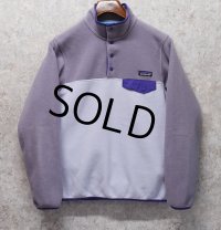 【パタゴニア】patagonia【紫】トリコロール【シンチラフリース】【スナップT】【フリースジャケット】【サイズS】 