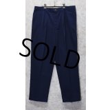 90's【USA製】デッドストック【DOCKERS】リーバイス　ドッカーズ【紺】【１タック】コットンパンツ【36ｘ30】 