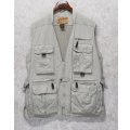 【ビンテージ】【エディーバウアー】【Eddie Bauer】 サファリベスト【ベスト】【タンカラー】【サイズL】 