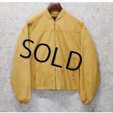 【70’s】【ビンテージ】ジョッキー【Jockey TOROPHY】【マスタード】からし色【カップショルダージャケット】【ジップアップブルゾン】【サイズM】 