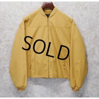 【70’s】【ビンテージ】ジョッキー【Jockey TOROPHY】【マスタード】からし色【カップショルダージャケット】【ジップアップブルゾン】【サイズM】 