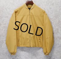 【70’s】【ビンテージ】ジョッキー【Jockey TOROPHY】【マスタード】からし色【カップショルダージャケット】【ジップアップブルゾン】【サイズM】 