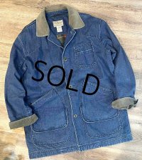 【LLBean】【LLビーン】デニム【ハンティングジャケット】【コットンジャケット 】裏地付き【サイズＬ】 