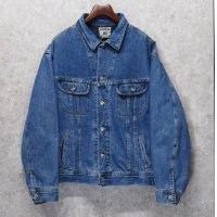 00’s 【ビンテージ】【Lee】【緑×紺チェック裏地付き】【Gジャン】デニムジャケット【サイズＸＸＬ】 