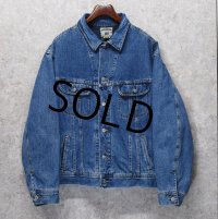 00’s 【ビンテージ】【Lee】【緑×紺チェック裏地付き】【Gジャン】デニムジャケット【サイズＸＸＬ】 