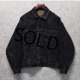 80’s 【ビンテージ】USA製【リーバイス】【LEVIS】【70507-4858】黒【Gジャン】ブラックデニムジャケット【サイズＭ】 