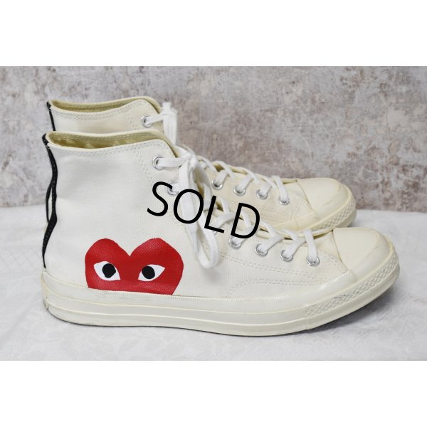 画像4: 【プレイコムデギャルソンｘコンバース】CONVERSE【ＣＴ７０】【白】【ハイカット】【サイズ 28.5ｃｍ)】 